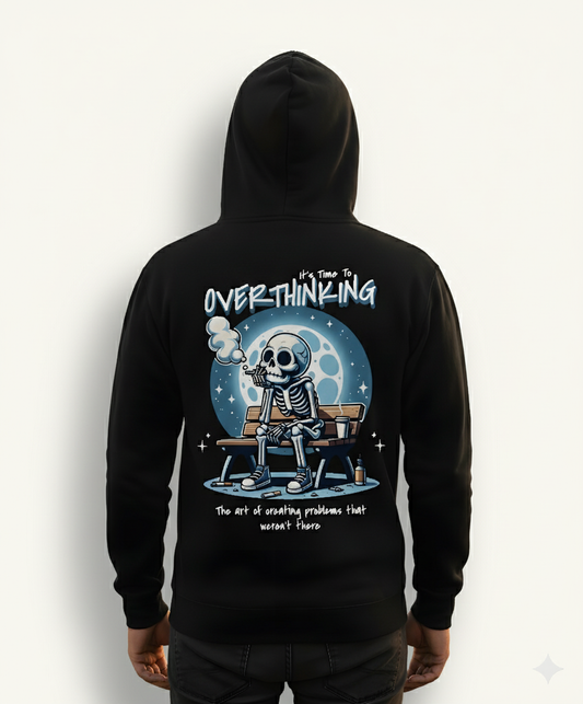 Overthink graphic hoodie